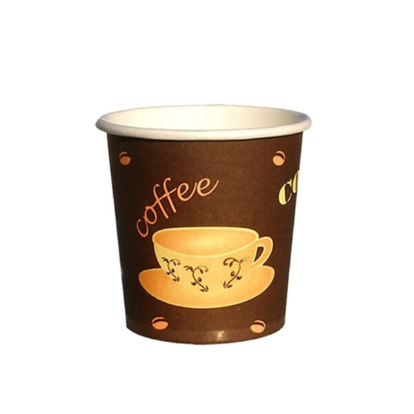 Compostable 7oz PE/PLA coated disposable single wall hot paper tea espresso coffee cup
