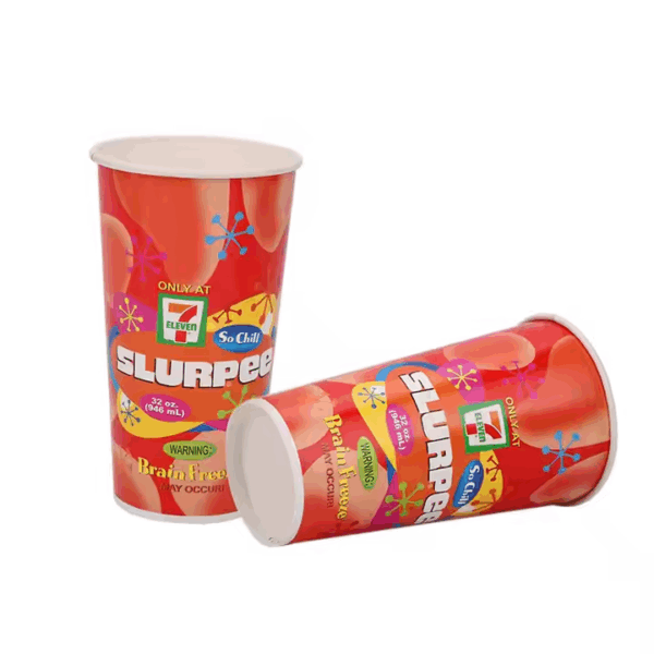 20oz Disposable Logo Printed Cold Drinking Paper Cup For Juice Cola Fruit Tea