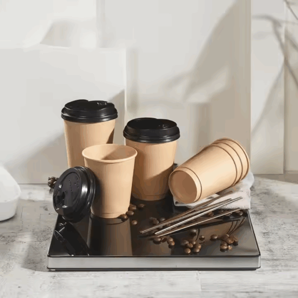 5oz Kraft disposable take away paper coffee cups with lid wholesale cheap factory price