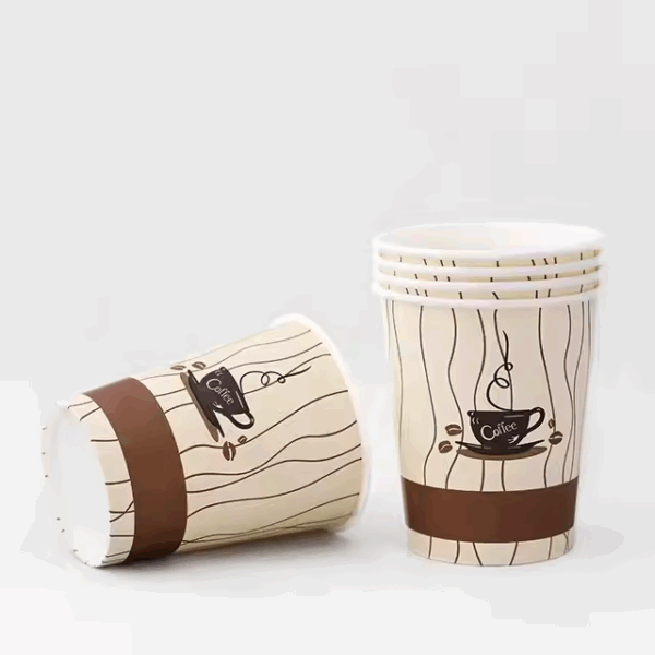 Eco friendly 4oz Single Wall Disposable Custom Printed Espresso Paper Coffee Cup