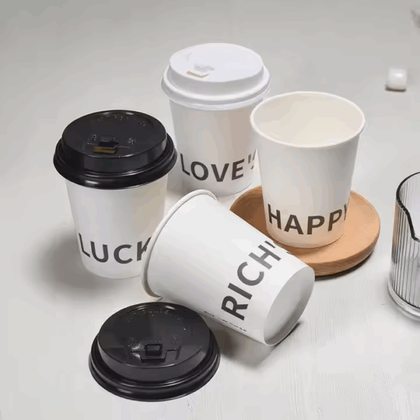 16oz Customized Flexo Print Disposable Hot Drink Paper Tea Coffee Milk Cups